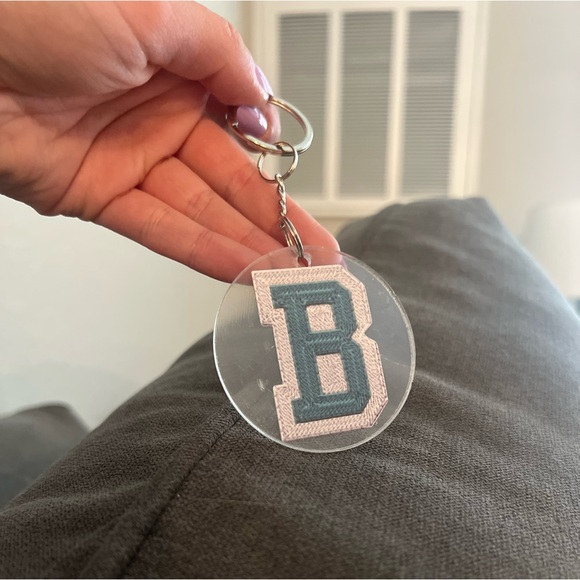 B- Handmade Acrylic Keychain - Picture 1 of 3